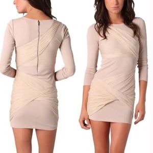 Alice Olivia Goddess dress beige 0